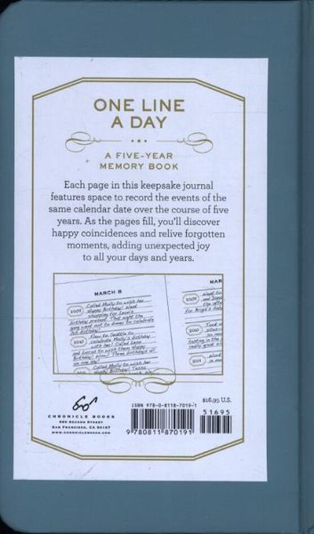 One Line a Day: A Five-Year Memory Book von Chronicle Books. | Orell Füssli