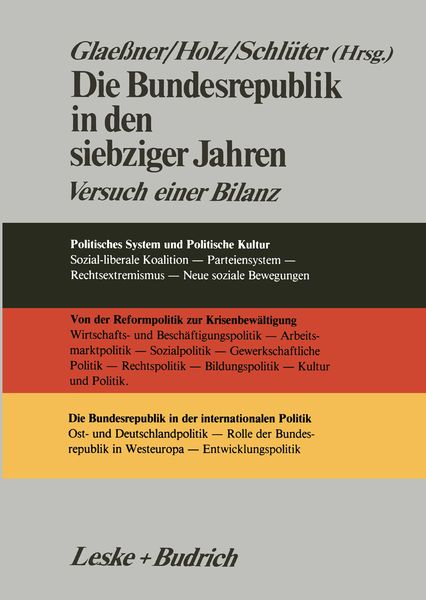 Produktbild: Die Bundesrepublik in den siebziger Jahren