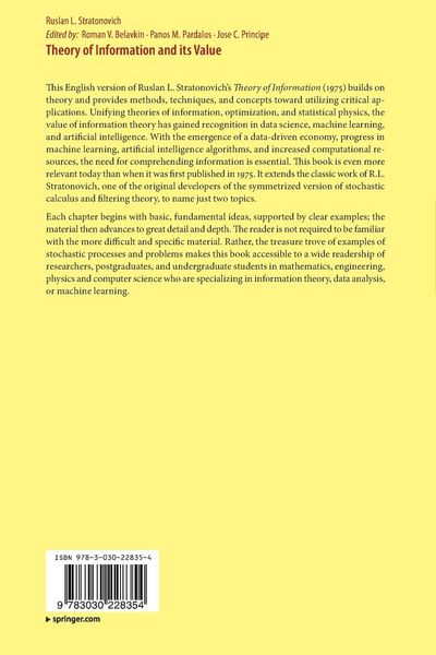 Produktbild: Theory of Information and its Value