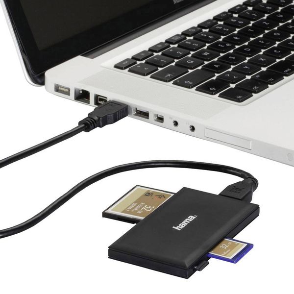 Produktbild: HAMA Externer Card Reader USB 3.0, schwarz