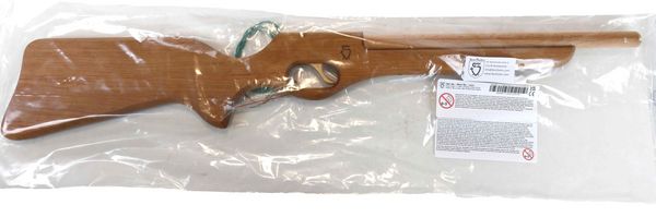 Produktbild: BestSaller Kinder-Gewehr mit Funktion, Erle ge&ouml;lt (schie&szlig;t Gummis)