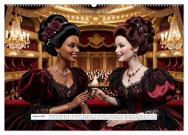 Produktbild: Fabulous Dolls &ndash; Belle &Eacute;poque (Wandkalender 2027 DIN A2 quer), CALVENDO Monatskalender