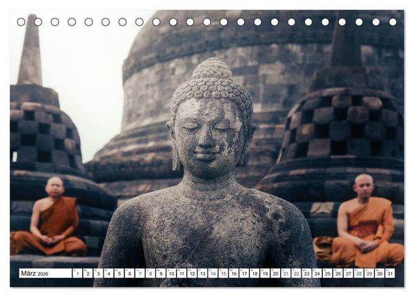 Produktbild: Java, Indonesische Insel im Feuerring (Tischkalender 2026 DIN A5 quer), CALVENDO Monatskalender