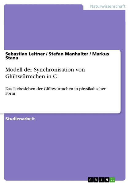Produktbild: Modell der Synchronisation von Gl&uuml;hw&uuml;rmchen in C