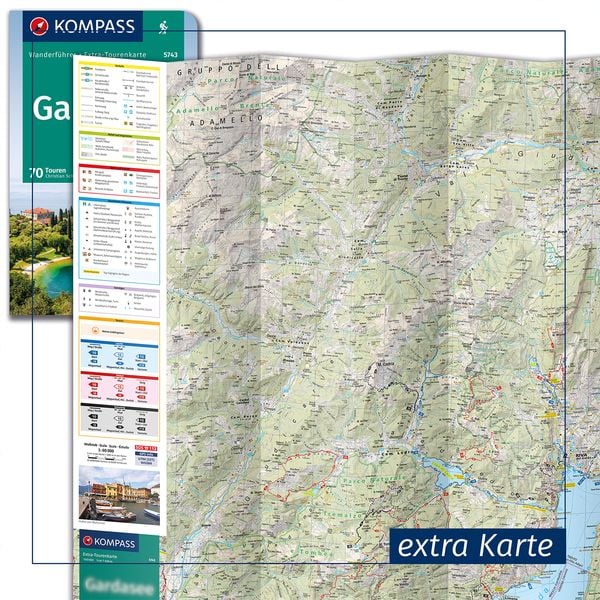 Produktbild: KOMPASS Wanderführer Rhodos, 55 Touren mit Extra-Tourenkarte