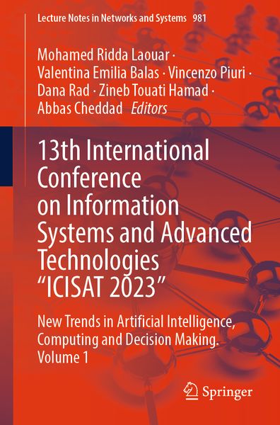 Produktbild: 13th International Conference on Information Systems and Advanced Technologies &ldquo;ICISAT 2023&rdquo;