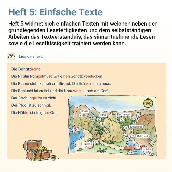 Produktbild: Lesen mit Rico Schnabel, Heft 5: Einfache Texte