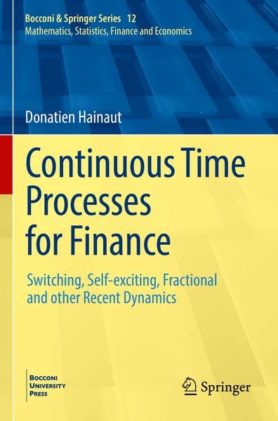 Produktbild: Continuous Time Processes for Finance