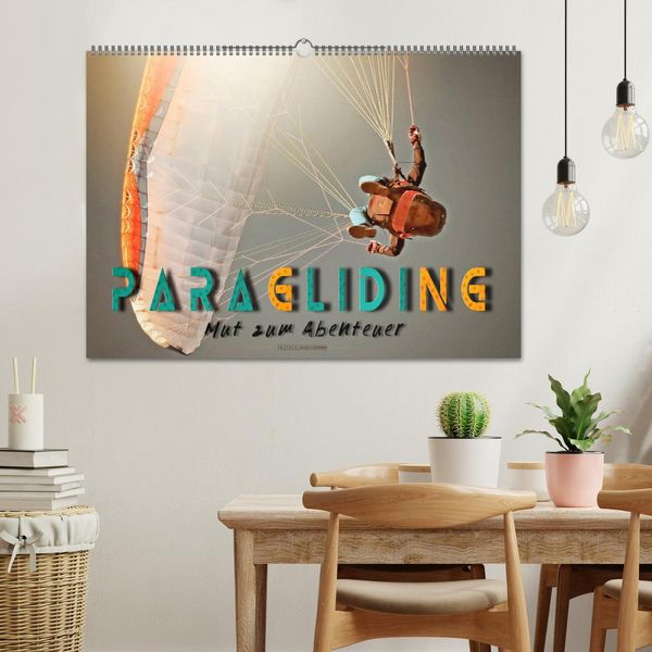 Produktbild: Paragliding - Mut zum Abenteuer (Wandkalender 2026 DIN A2 quer), CALVENDO Monatskalender