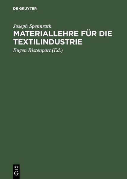 Produktbild: Materiallehre f&uuml;r die Textilindustrie