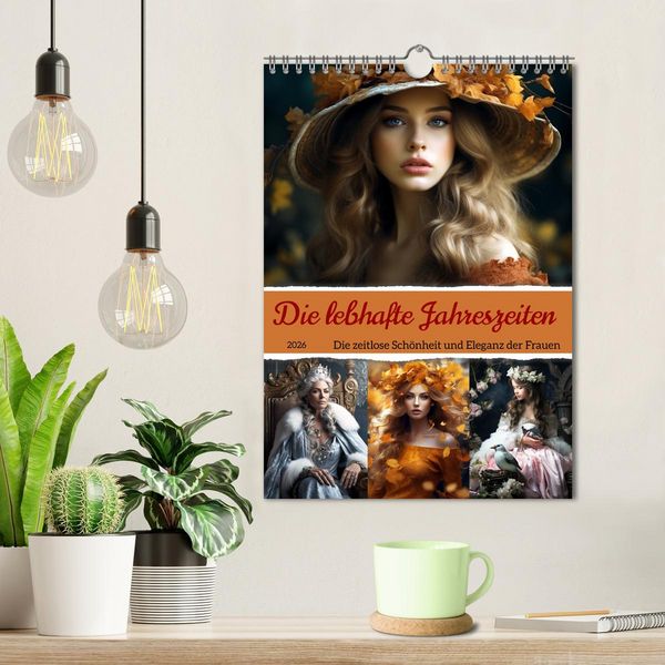 Produktbild: Die lebhafte Jahreszeiten! (Wandkalender 2026 DIN A4 hoch), CALVENDO Monatskalender