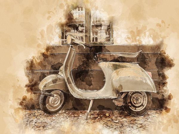Produktbild: CALVENDO Puzzle Vespa Mototrroller | 1000 Teile Lege-Gr&ouml;&szlig;e 64x48cm Foto-Puzzle f&uuml;r gl&uuml;ckliche Stunden