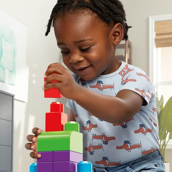 Produktbild: Mega Bloks Bausteinebeutel bunt (60 Teile)