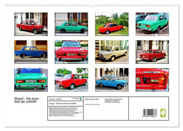 Produktbild: Shiguli - Der Auto-Star der UdSSR (hochwertiger Premium Wandkalender 2026 DIN A2 quer), Kunstdruck in Hochglanz