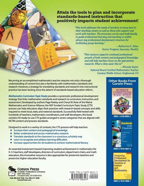 Produktbild: Mathematics Curriculum Topic Study