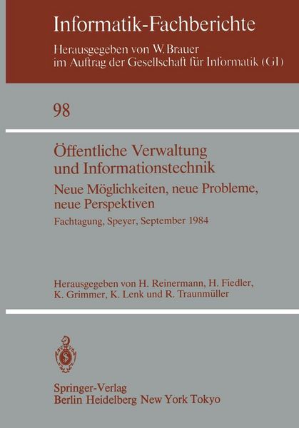 Produktbild: &Ouml;ffentliche Verwaltung und Informationstechnik