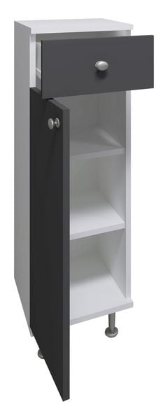 Produktbild: Badm&ouml;bel Midischrank Badschrank Schublade Nilosi