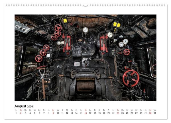 Produktbild: Unter Dampf - Dampflokromantik (Wandkalender 2026 DIN A2 quer), CALVENDO Monatskalender