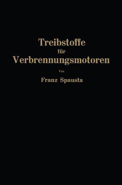 Produktbild: Treibstoffe f&uuml;r Verbrennungsmotoren