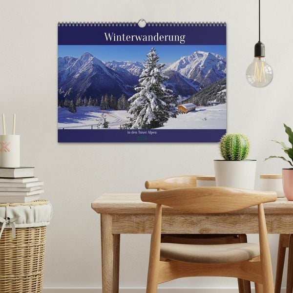Produktbild: Winterwanderung in den Tuxer Alpen (Wandkalender 2026 DIN A3 quer), CALVENDO Monatskalender