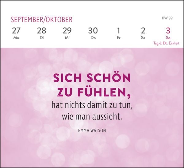 Produktbild: Mini-Wochenkalender 2027: Die tollsten Frauen sind nicht perfekt, sie sind echt