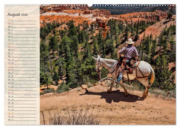 Produktbild: Nationalparks in den USA - wundersch&ouml;n und einmalig (Wandkalender 2026 DIN A2 quer), CALVENDO Monatskalender