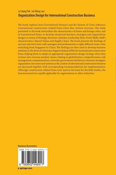 Produktbild: Organization Design for International Construction Business