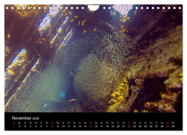 Produktbild: Abu Nuhas - Wracks im Roten Meer (Wandkalender 2026 DIN A4 quer), CALVENDO Monatskalender