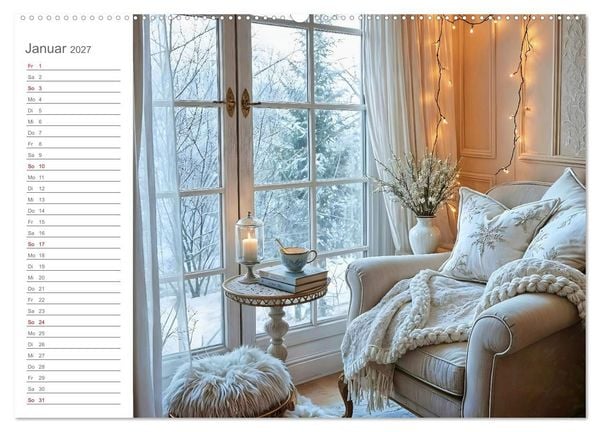 Produktbild: Zuhause im Augenblick - Lieblingspl&auml;tze zum Innehalten (hochwertiger Premium Wandkalender 2027 DIN A2 quer), Kunstdruck in Hochglanz