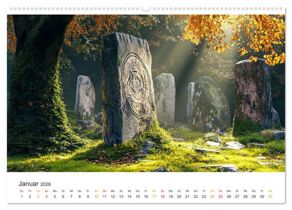 Produktbild: Magische Steine - Tor zur Anderswelt (Wandkalender 2026 DIN A2 quer), CALVENDO Monatskalender