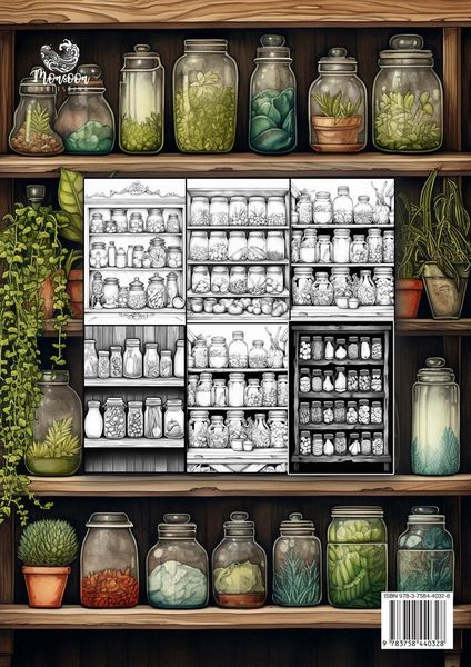 Produktbild: Einmachgl&auml;ser im Regal Malbuch f&uuml;r Erwachsene