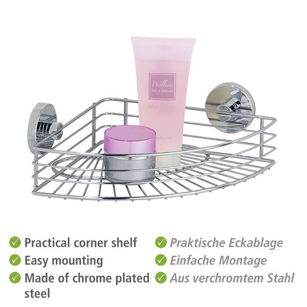 Produktbild: Vacuum-Loc&reg; Eckablage Mod. Bari, Befestigen ohne bohren