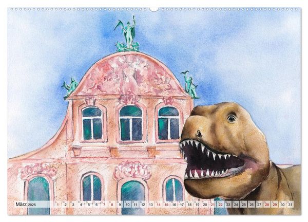 Produktbild: Frankfurt in Aquarell (hochwertiger Premium Wandkalender 2026 DIN A2 quer), Kunstdruck in Hochglanz