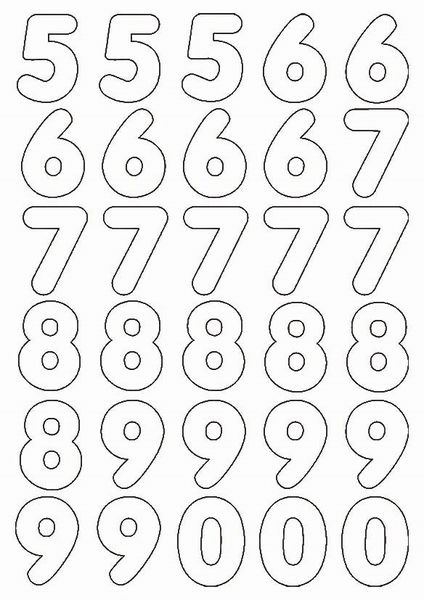 Produktbild: URSUS Blankoartikel Blanko-Magnete Zahlen & Symbole, 90er Set, 1,5 - 4,4 cm