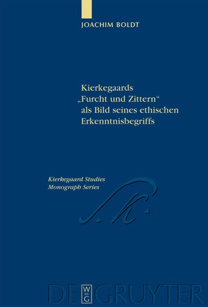 Produktbild: Kierkegaards "Furcht und Zittern" als Bild seines ethischen Erkenntnisbegriffs