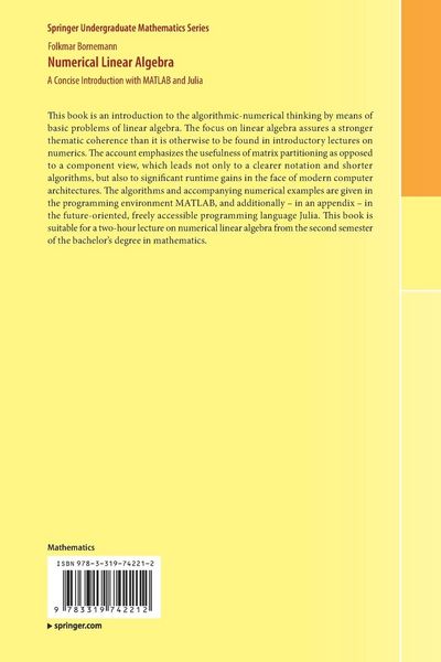 Produktbild: Numerical Linear Algebra