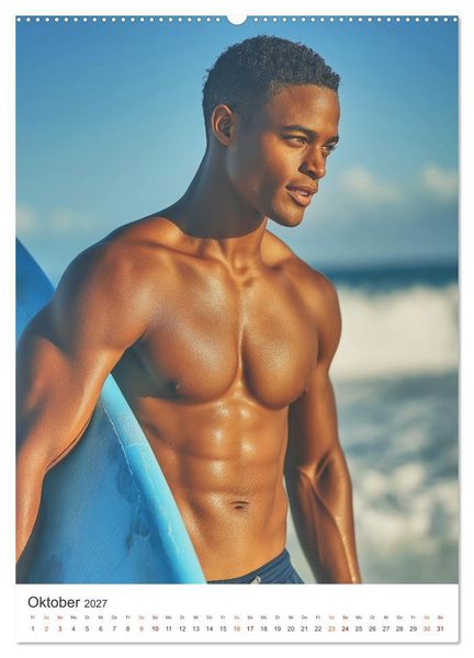 Produktbild: Karibik Surfer (Wandkalender 2027 DIN A2 hoch), CALVENDO Monatskalender