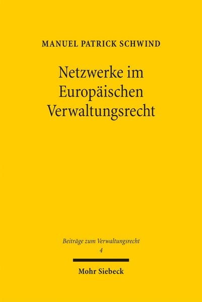 Produktbild: Netzwerke im Europ&auml;ischen Verwaltungsrecht