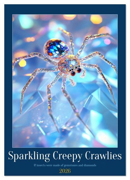 Sparkeling Creepy Crawlies (Wall Calendar 2026 DIN A4 portrait), CALVENDO 12 Month Wall Calendar