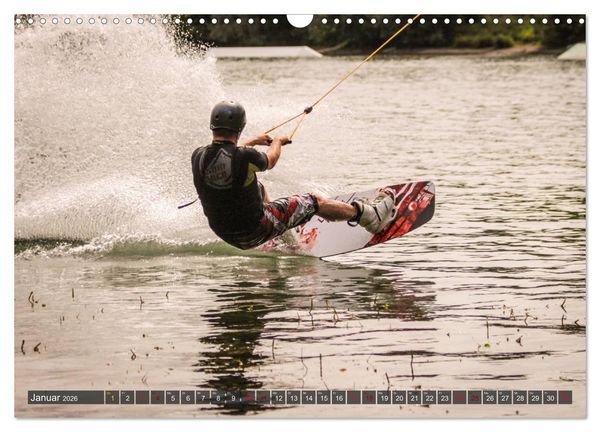 Produktbild: Wakeboarding - make water burn (Wandkalender 2026 DIN A3 quer), CALVENDO Monatskalender