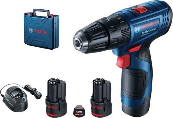 Produktbild: Bosch Professional GSR 120-LI GSR 120-LI Akku-Bohrschrauber 12 V 2.0 Ah Li-Ion inkl. 2. Akku, inkl. Ladeger&auml;t, inkl. Koffer