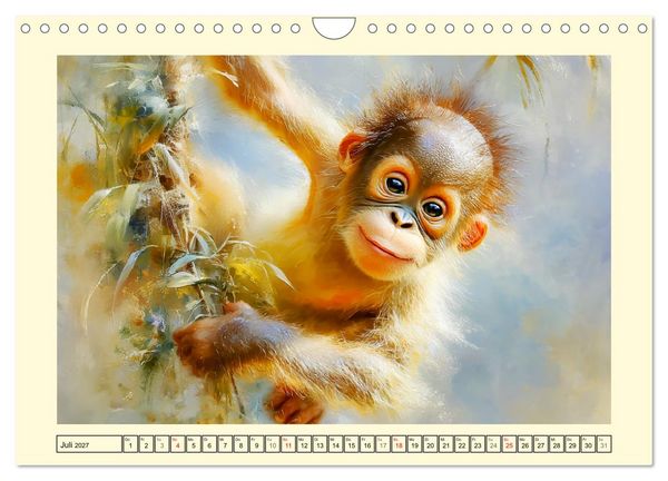 Produktbild: Orang-Utans. Verspielt und voller Lebensfreude (Wandkalender 2027 DIN A4 quer), CALVENDO Monatskalender