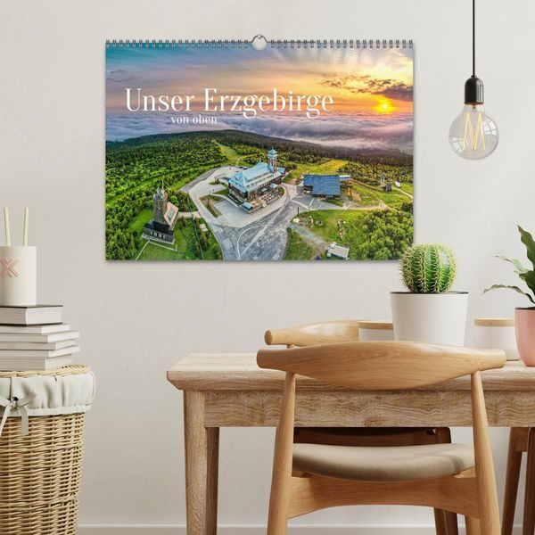 Produktbild: Unser Erzgebirge von oben (Wandkalender 2026 DIN A3 quer), CALVENDO Monatskalender