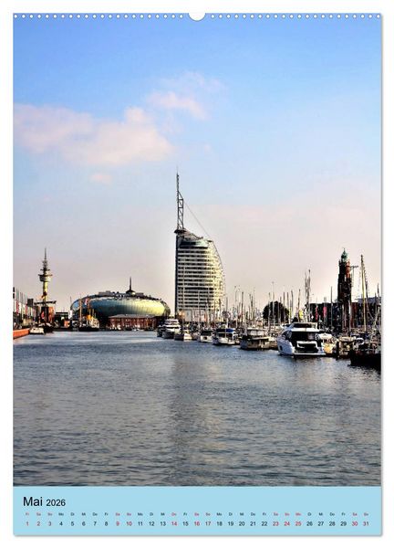 Produktbild: BREMERHAVEN die Seestadt mit maritimen Flair - 2026 (Wandkalender 2026 DIN A2 hoch), CALVENDO Monatskalender