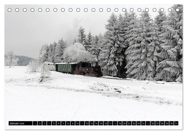 Produktbild: Bahnland Sachsen (Tischkalender 2026 DIN A5 quer), CALVENDO Monatskalender