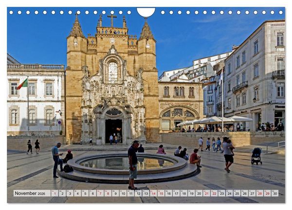 Produktbild: Portugal - Porto, Coimbra, Lissabon (Wandkalender 2026 DIN A4 quer), CALVENDO Monatskalender