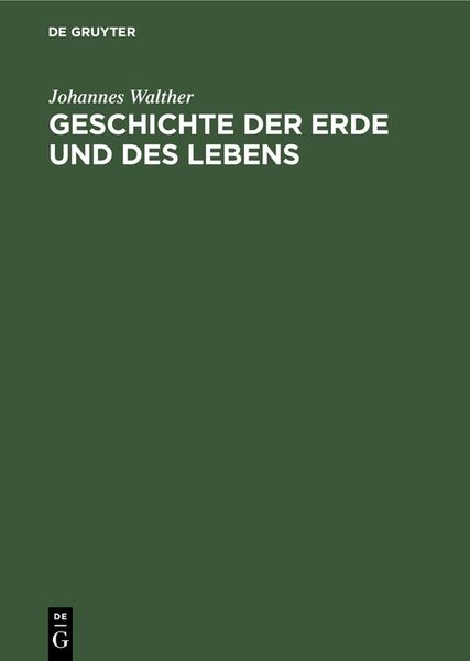 Produktbild: Geschichte der Erde und des Lebens