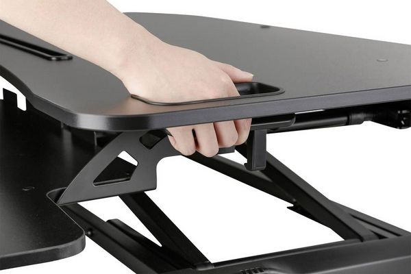 Produktbild: Digitus DA-90380-1 Sitz-Steh-Schreibtischaufsatz H&ouml;hen-Bereich: 100 bis 500mm Schwarz