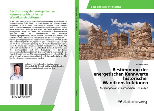 Produktbild: Bestimmung der energetischen Kennwerte historischer Wandkonstruktionen
