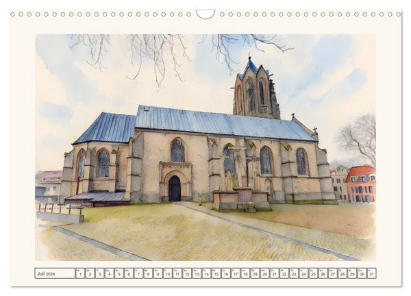 Produktbild: Von S&uuml;d nach Nord durch's Emsland (Wandkalender 2026 DIN A3 quer), CALVENDO Monatskalender